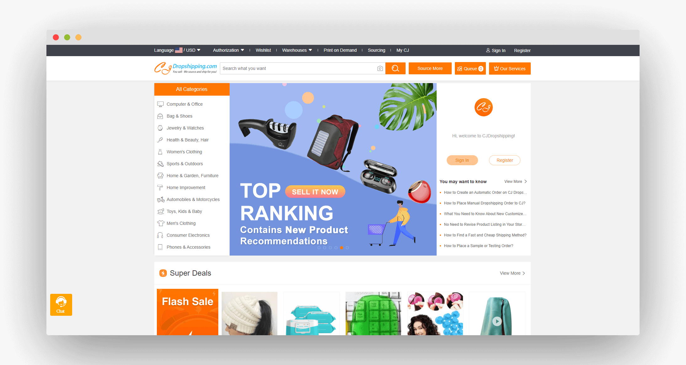 Figure 1 Best Dropshipping Suppliers CJDropshipping
