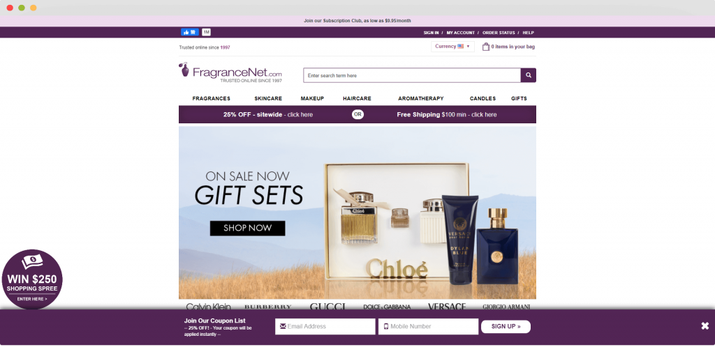 Dropshipping Supplier USA | NicheDropshipping.com 19 Figure 10 Dropshipping Supplier FragranceNet