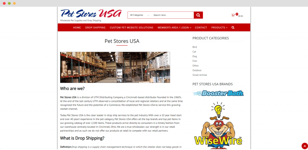 Dropshipping Supplier USA | NicheDropshipping.com 18 Figure 9 Dropshipping Supplier USA Pet Stores USA