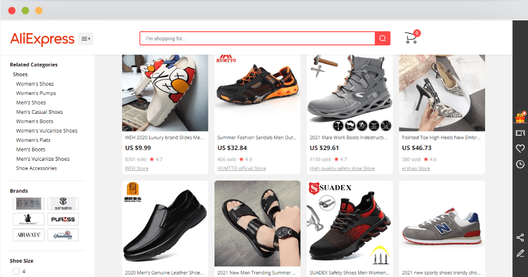 dropshipping shoes suppliers