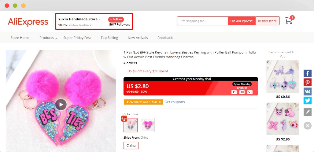 Find the best suppliers on AliExpress